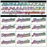 Custom Name and Number Personalized Tie Dye Baseball Jersey - White Black Pinstripe Authentic Team Gear Personalized White