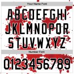 Personalized 3D Pattern Baseball Jersey with Custom Name and Number, White Black-Red Design, Rave Splash Team Gear Personalized