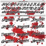 Personalized 3D Pattern Baseball Jersey with Custom Name and Number, White Black-Red Design, Rave Splash Team Gear Personalized