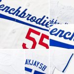 Custom Authentic Baseball Jersey in White and Black-Red Colors Personalized White Black-Red Authentic Baseball Jersey