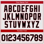 Custom Black-Red Personalized Baseball Jersey with Name and Number - Authentic Team Apparel Personalized White Black-Red