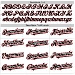 Custom Name and Number Personalized Baseball Jersey Raglan Sleeves Black Red White Authentic Team Gear Personalized White