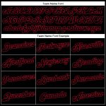 Custom Name Number Authentic Basketball Jersey Split Design Black Red White Fashion Team Personalized White Black-Red Authentic