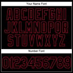 Custom Name Number Authentic Basketball Jersey Split Design Black Red White Fashion Team Personalized White Black-Red Authentic