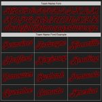 Custom Name and Number Personalized Softball Jersey - Authentic Split Design in White, Black, and Red Personalized White-Black