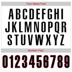 Custom Name and Number Authentic Throwback Basketball Jersey - Personalized White Black-Red Design Personalized White Black-Red