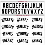 Personalized Authentic Baseball Jersey Shirt Rib-Knit in White Black-Red Personalized White Black-Red Authentic Throwback