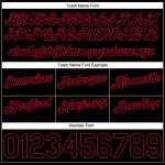 Custom Name Number Personalized Authentic Basketball Shorts White Black Red Throwback Split Fashion Personalized White Black-Red