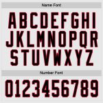 Personalized Black Red White Hockey Jersey - Customizable Team Sports Apparel Personalized White Black-Red Hockey Jersey
