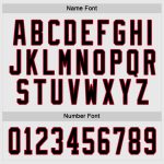 Custom Name & Number Personalized Hockey Jersey in White Black-Red for Team Personalized White Black-Red Hockey Jersey Team