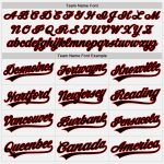 Custom Name and Number Softball Jersey for Team - Personalized Unisex Two-Button in White Black-Red Personalized White Black-Red