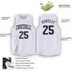 Custom Name Number Basketball Jersey Round Neck White Black - Personalized Team Apparel Personalized White Black Round Neck
