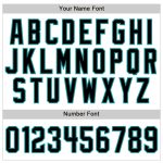 Custom Name and Number Personalized Baseball Jersey - Authentic Sleeveless White Black Teal Team Apparel Personalized White