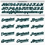 Custom Name and Number Personalized Baseball Jersey - Authentic Sleeveless White Black Teal Team Apparel Personalized White