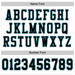 Custom Authentic Football Jersey - Personalized Black Teal Mesh with Team Name & Number Personalized White Black-Teal Mesh