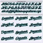 Customizable Black Teal Mesh Throwback Baseball Jersey - Personalized Name and Number Authentic Team Jersey Personalized