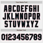 Custom Authentic Baseball Jersey with Personalized Name and Number - White Black Teal Red Team Gear Personalized White Black