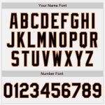 Personalized Texas Orange Two Tone Varsity Letterman Bomber Jacket - Full-Snap Black and White Design Personalized White