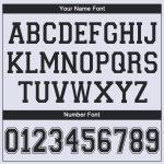 Custom Name and Number Basketball Jersey - Personalized White and Black V-Neck Edition Personalized White Black V-Neck Basketball