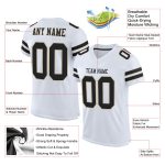 Customizable Black Vegas Gold Football Jersey with Personalized Name and Number - Authentic Mesh Team Apparel Personalized