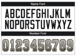 Personalized Football Jersey with Custom Name and Number, White Black Vegas Gold Mesh Drift Style for Team Wear Personalized