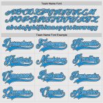 Custom Name Number Hockey Jersey - Personalized Blue Black White Team Jersey Personalized White Blue-Black Hockey Jersey