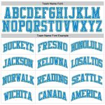 Custom Personalized Basketball Jersey with Team Name and Number - White Blue Kelly Green Authentic Throwback Design Personalized