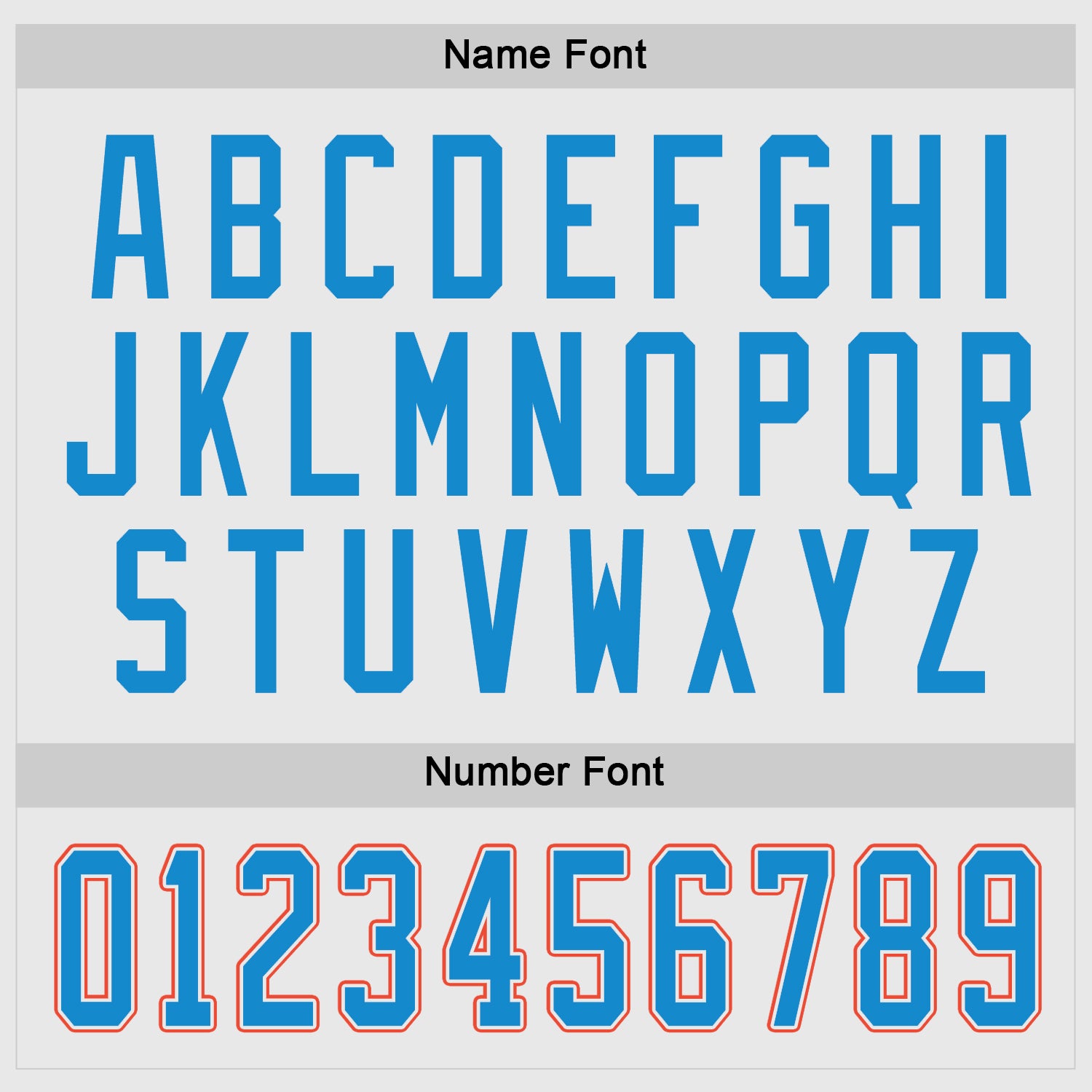 Personalized White Blue-Orange Hockey Jersey Team Custom Name and Number Custom Team Hockey Jersey with Personalized Name and Number - White Blue-Orange Personalized White Blue-Orange Hockey Jersey - Image 3