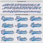 Custom Team Hockey Jersey with Personalized Name and Number - White Blue-Orange Personalized White Blue-Orange Hockey Jersey
