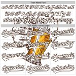 Custom Name and Number Beer Festival 3D Pattern Baseball Jersey - Personalized White Brown Jersey Personalized White Brown