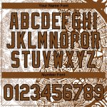 Custom Name and Number 3D Pattern Performance T-Shirt for Team - Personalized White Brown-Black Ancient Shapes Design Personalized