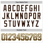 Personalized Custom Name Number Drift Fashion Baseball Jersey - White Brown Gold Authentic Team Jersey Personalized White