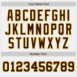 Custom Name Number Two Tone Varsity Letterman Bomber Jacket White Brown Gold Full-Snap Personalized Team Apparel Personalized