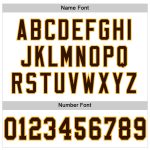 Custom Name and Number Personalized White Brown-Gold Football Jersey - Authentic Mesh Team Apparel Personalized White Brown-Gold