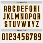 Custom Brown Gold Pinstripe Baseball Jersey with Personalized Name and Number - Authentic Team Apparel Personalized White