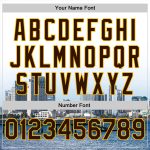 Custom San Diego California 3D Varsity Letterman Jacket with Personalized Name & Number - White Brown-Gold Bomber Full-Snap