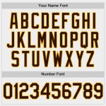 Custom Unisex Softball Jersey in White Brown Gold - Two-Button Design, Personalized Sports Apparel Personalized White Brown-Gold