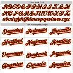 Custom Name and Number Baseball Jersey - Personalized White Brown Orange Authentic Raglan Sleeves Personalized White Brown-Orange