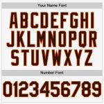 Custom Name and Number Authentic Baseball Jersey - Personalized White Brown-Orange Sleeveless Design Personalized White Brown-Orange