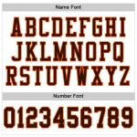 Personalized Authentic Football Jersey - White Brown Orange Mesh Design Personalized White Brown-Orange Mesh Authentic Football