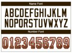 Custom Name Number Fashion Football Jersey - Personalized White Brown Orange Mesh Drift Style Personalized White Brown-Orange
