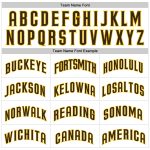 Custom Name Number Brown Gold Pinstripe Basketball Jersey Personalized Authentic Team Wear Personalized White Brown Pinstripe