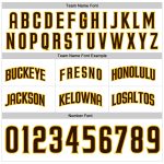 Custom Name Number Personalized Basketball Shorts Brown Gold White Pinstripe Authentic Team Apparel Personalized White Brown