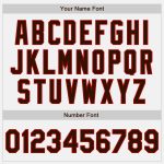 Custom Name and Number Personalized Brown-Red Pinstripe Baseball Jersey - Authentic Team Jersey Personalized White Brown