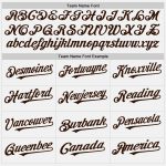 Custom Name Number Personalized Baseball Jersey - White Brown Pinstripe Pink Authentic Team Jersey Personalized White Brown