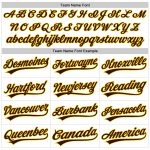 Custom Name Number Personalized Performance Vapor Golf Polo Shirt - White Brown Yellow Personalized White Brown-Yellow Performance