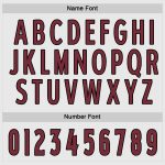 Custom Name and Number Hockey Jersey in White Burgundy-Black, Personalized Team Apparel Personalized White Burgundy-Black