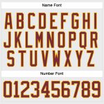 Custom Name & Number Personalized Hockey Jersey - White Burgundy Gold Lace Neck Team Jersey Personalized White Burgundy-Gold