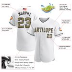 Custom American Flag Baseball Jersey with White Camo-Black Design, Personalized Name & Number Personalized White Camo-Black