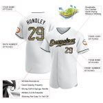 Custom Name Number Personalized White Camo Black Baseball Jersey - Authentic Team Apparel Personalized White Camo-Black Authentic
